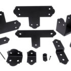 Photo of Simpson Strong-Tie Outdoor Accents Collection, Z-Max Black Powder Coated T Strap for 6x6