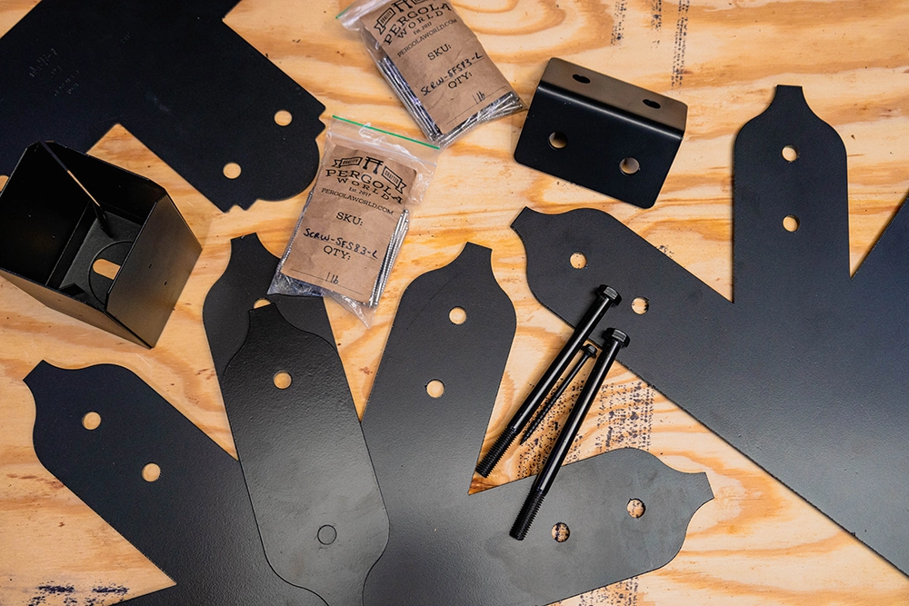 Assorted Pergola World Brand Hardware